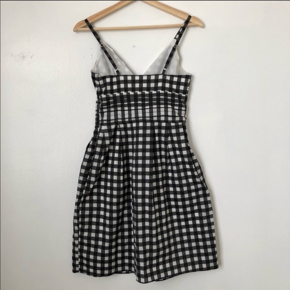 Black & White Checked Sleeveless Dress BP - Picture 4 of 6